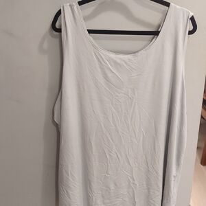 CJ Banks Elegant White Tank Top